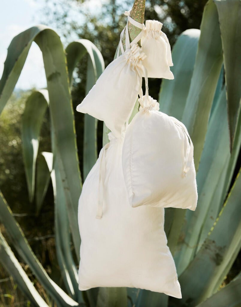 Sac de voyage Westford Mill Organic Cotton Drawcord naturel
