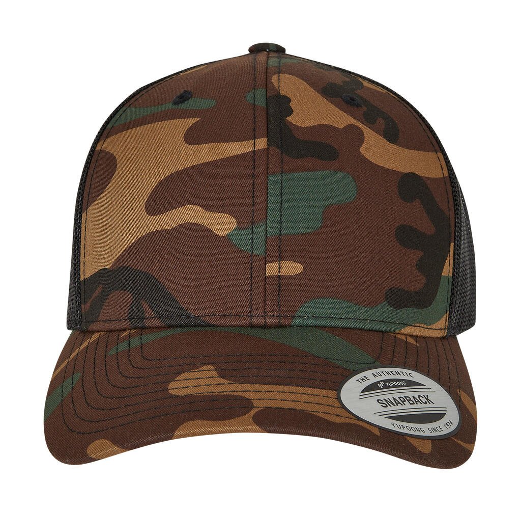 Casquette Flexfit Retro Trucker Camo camo / noir