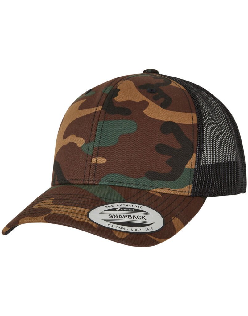Casquette Flexfit Retro Trucker Camo camo / noir