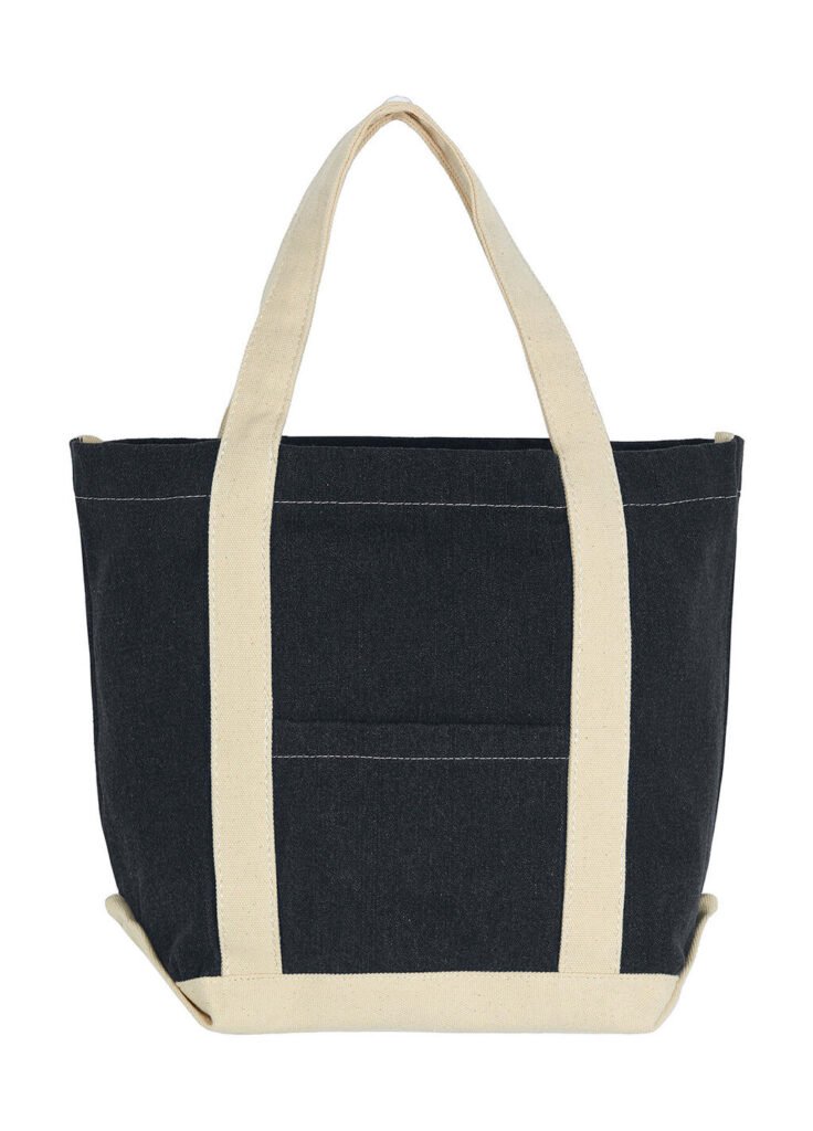 Tote bag SG Accessories - BAGS Canvas Denim Shopper black stonewash / naturel