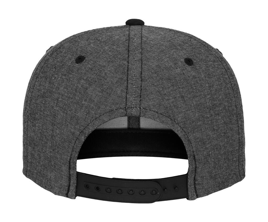 Casquette Flexfit Chambray-Suede Snapback noir / noir