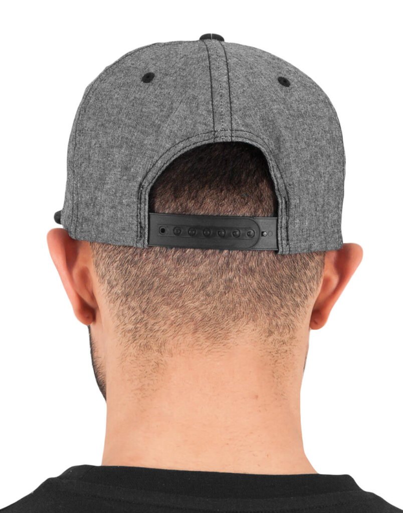 Casquette Flexfit Chambray-Suede Snapback noir / noir