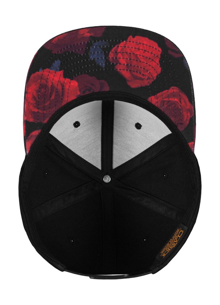 Casquette Flexfit Roses Snapback noir / rouge