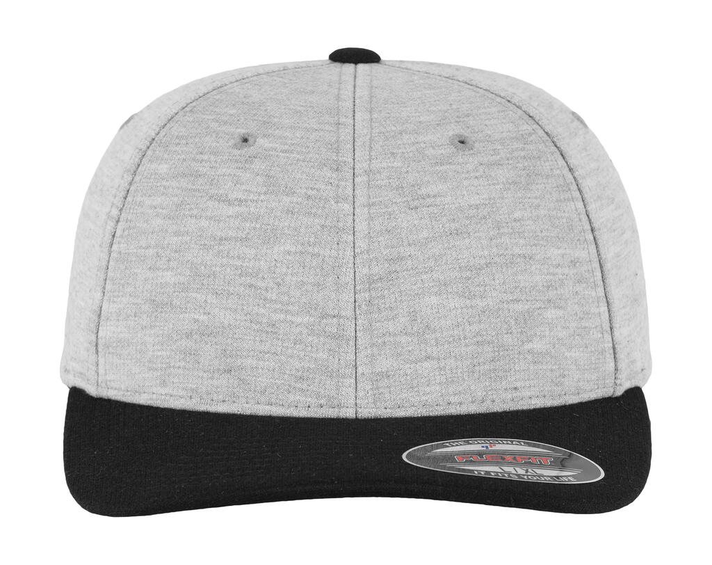 Casquette Flexfit Double Jersey 2-Tone gris / noir