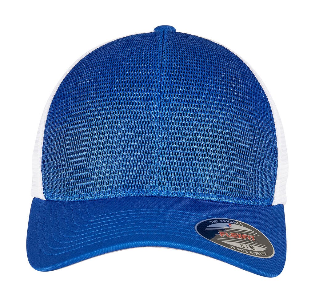 Casquette Flexfit 360 Omnimesh 2-Tone bleu roi / blanc