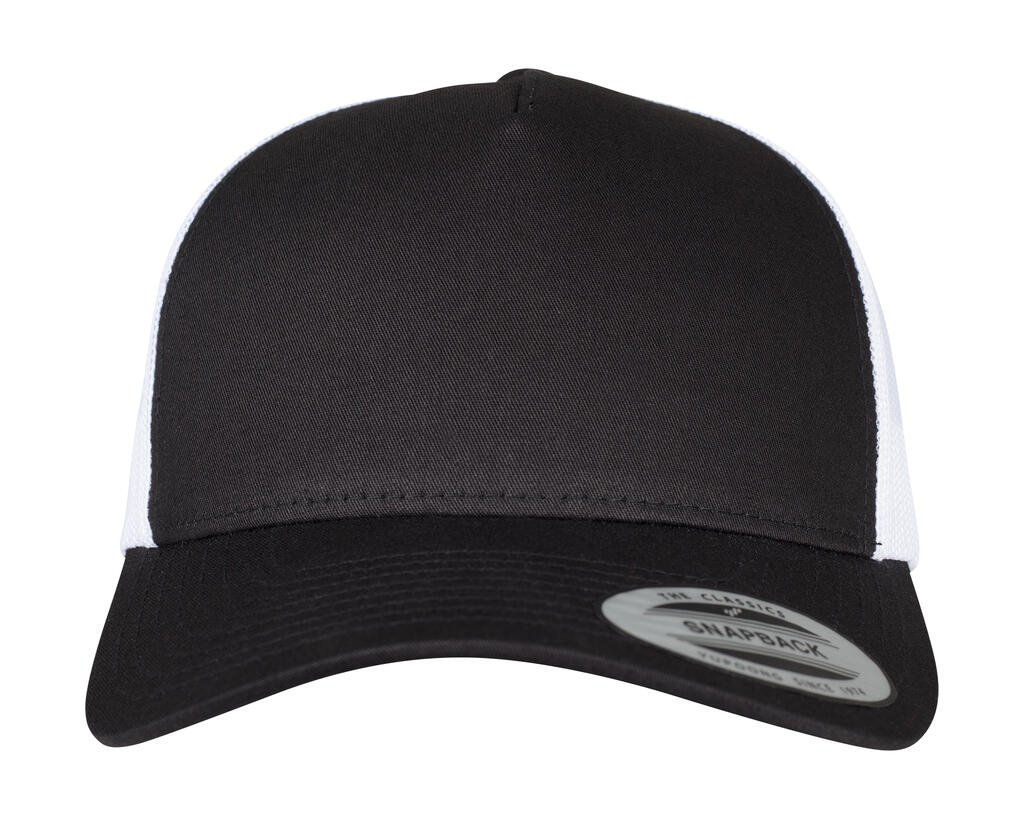 Casquette Flexfit 5-Panel Retro Trucker 2-Tone noir / blanc