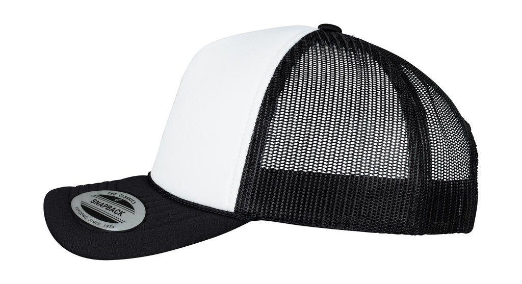 Casquette Flexfit Foam Trucker Curved Visor noir / blanc / noir