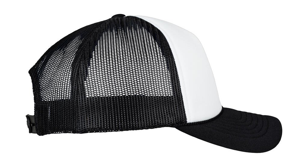 Casquette Flexfit Foam Trucker Curved Visor noir / blanc / noir