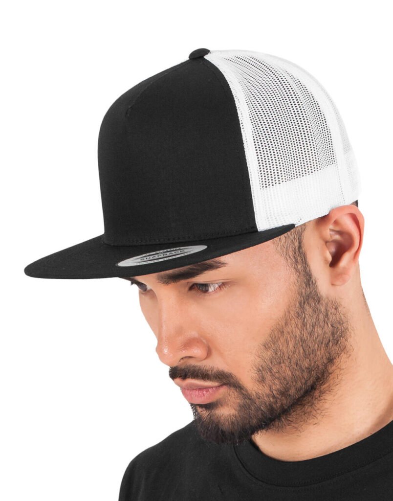 Casquette Flexfit Classic Trucker 2-Tone noir / blanc
