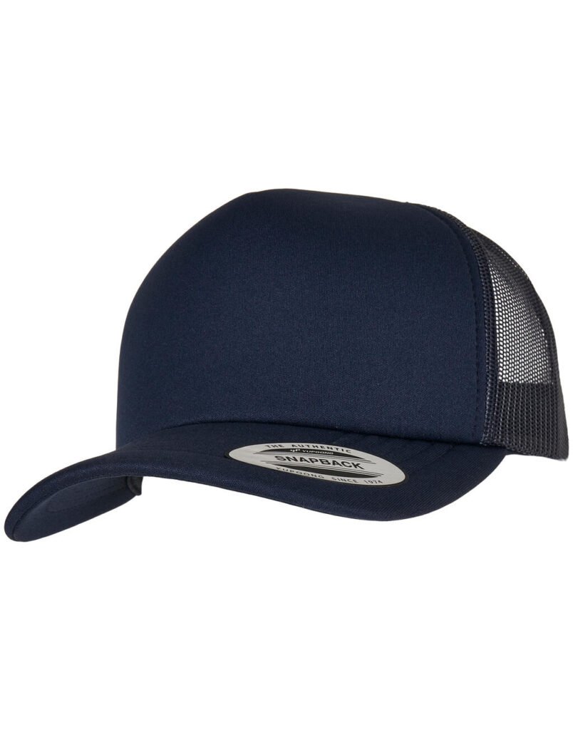 Casquette Flexfit Classic Curved Visor Foam Trucker marine