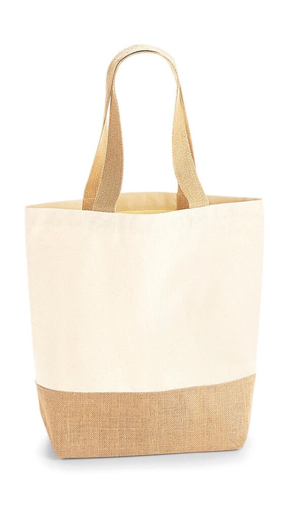 Tote bag Westford Mill Jute Base Canvas Shopper naturel