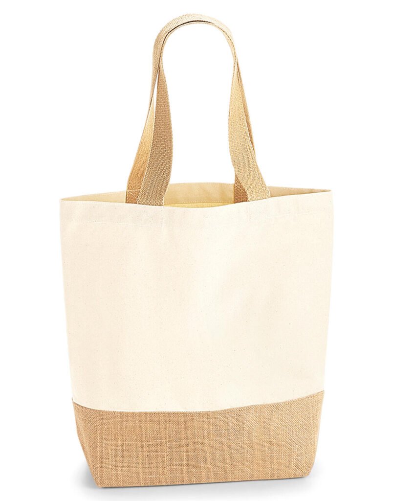 Tote bag Westford Mill Jute Base Canvas Shopper naturel