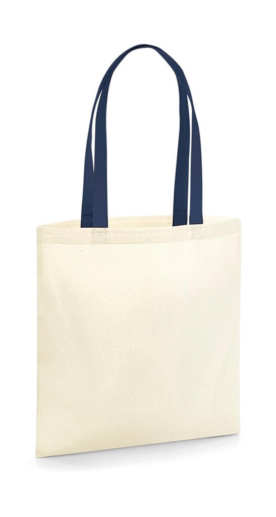 Tote bag Westford Mill EarthAware™ Organic for Life - Contrast Handle naturel / marine