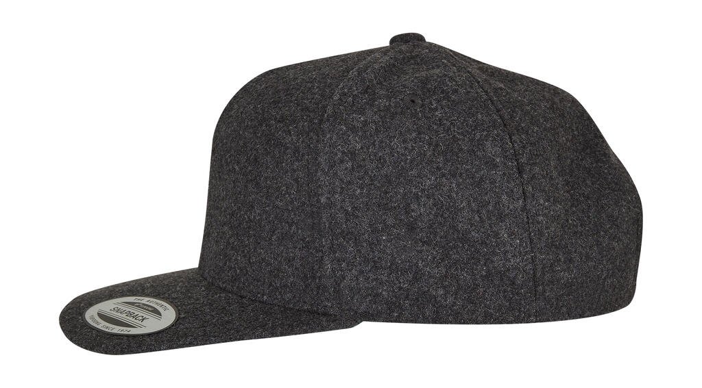 Casquette Flexfit Melton Wool Snapback gris foncé