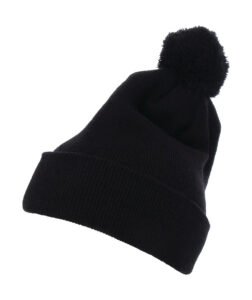Cuffed Pom Pom Knit