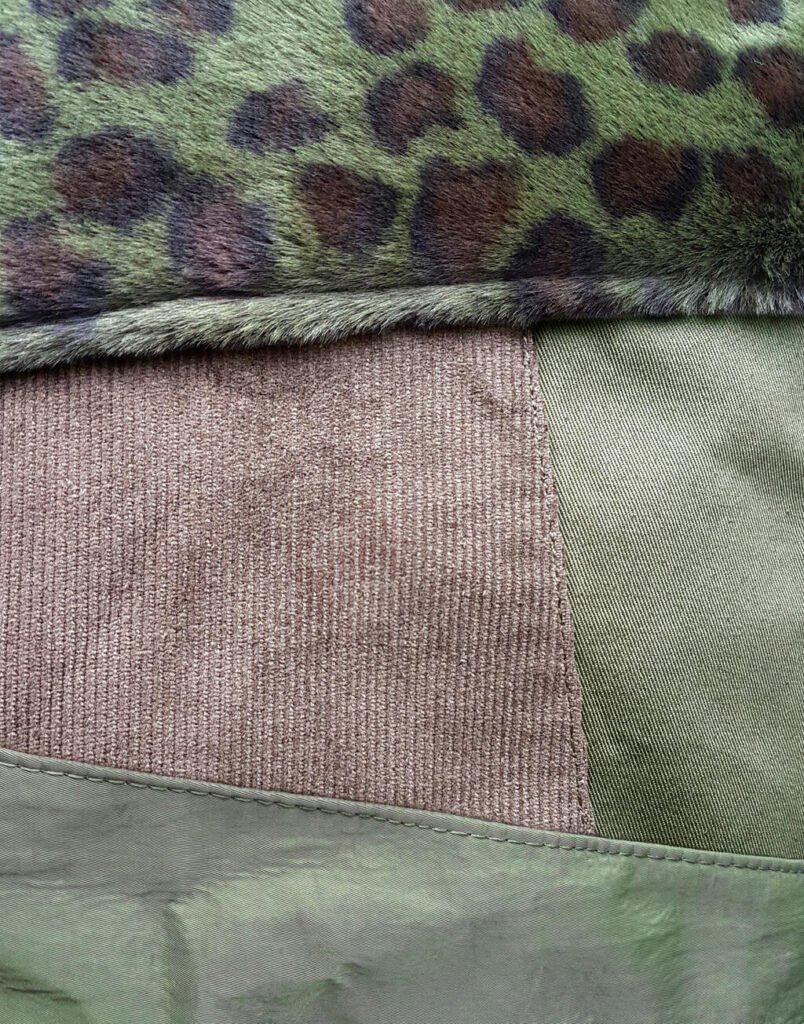 Sac SG Accessories - BAGS Satomi Faux Fur Shoulder olive green