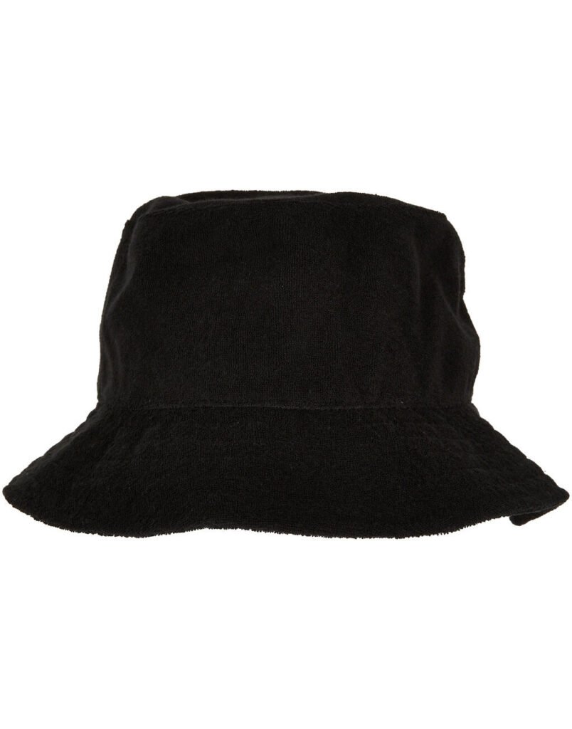 Flexfit Frottee Bucket Hat noir