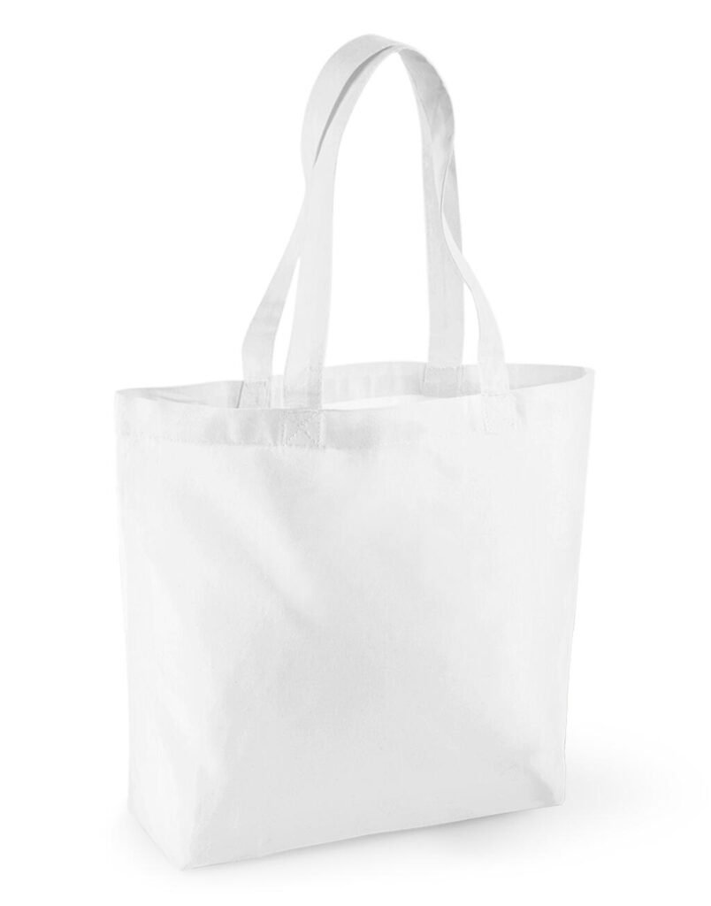 Tote bag Westford Mill Organic Cotton Shopper blanc