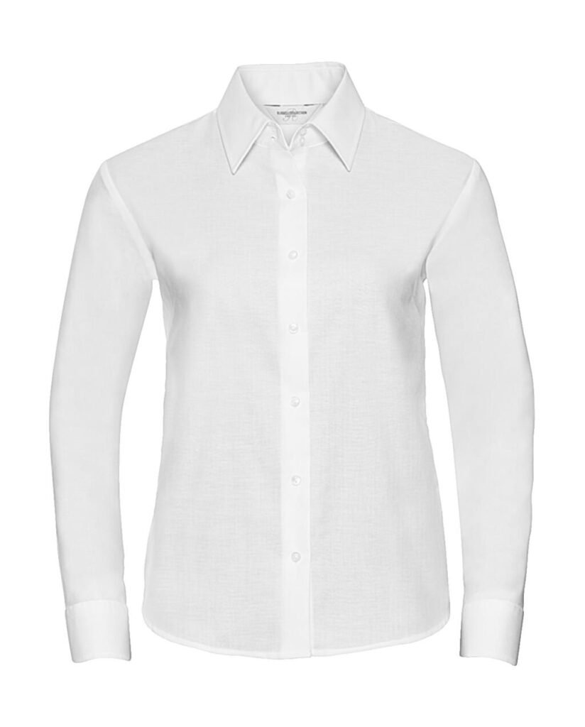 Chemise Russell Collection Ladies' Classic Oxford LS blanc