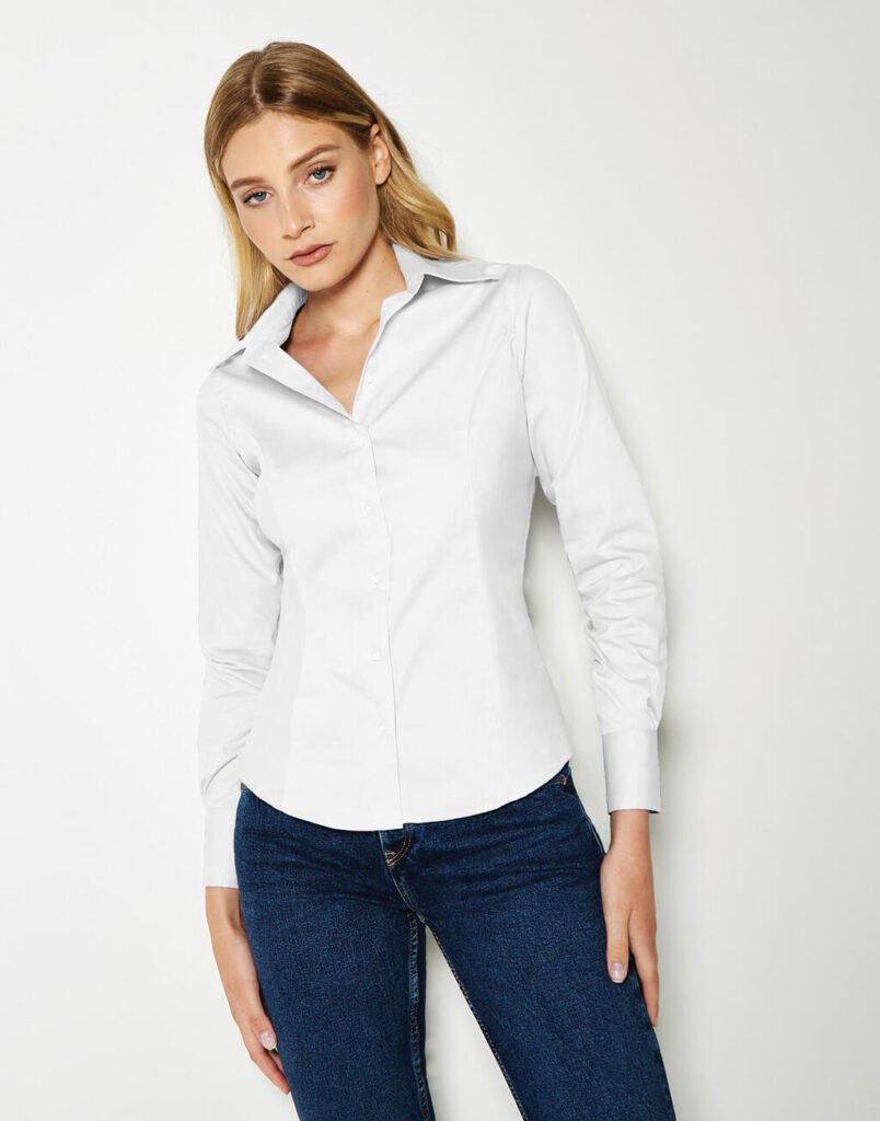 Chemise Kustom Kit Tailored Fit Premium Oxford blanc
