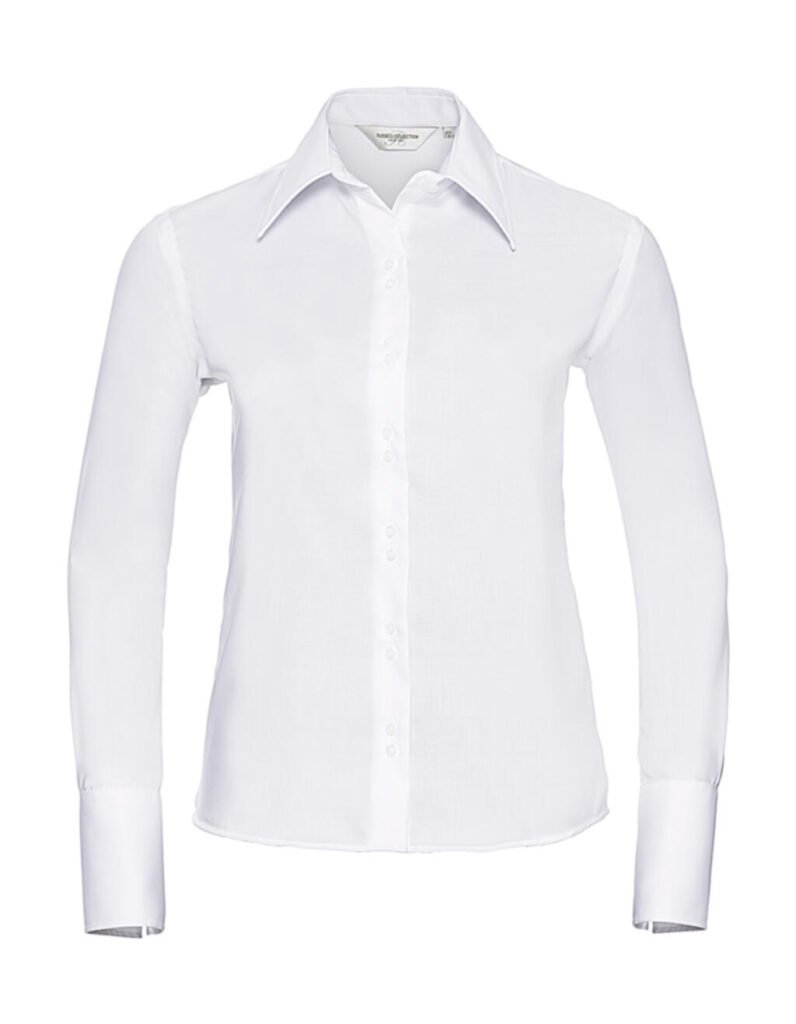 Chemise Russell Collection Ladies’ Long Sleeve Ultimate Non-iron blanc