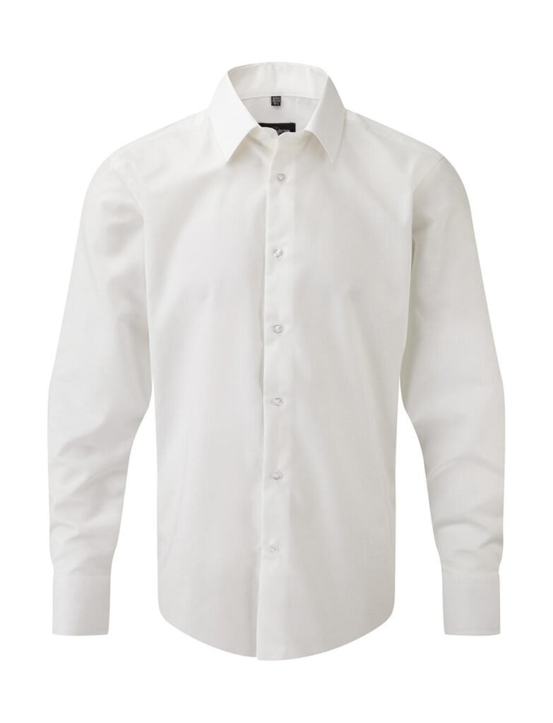 Chemise Russell Collection Oxford LS blanc