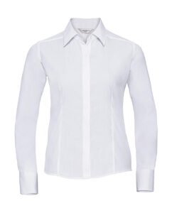 Ladies' LS Fitted Poplin