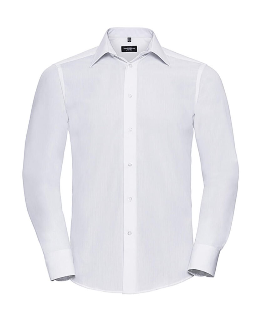 Chemise Russell Collection Tailored Poplin LS blanc