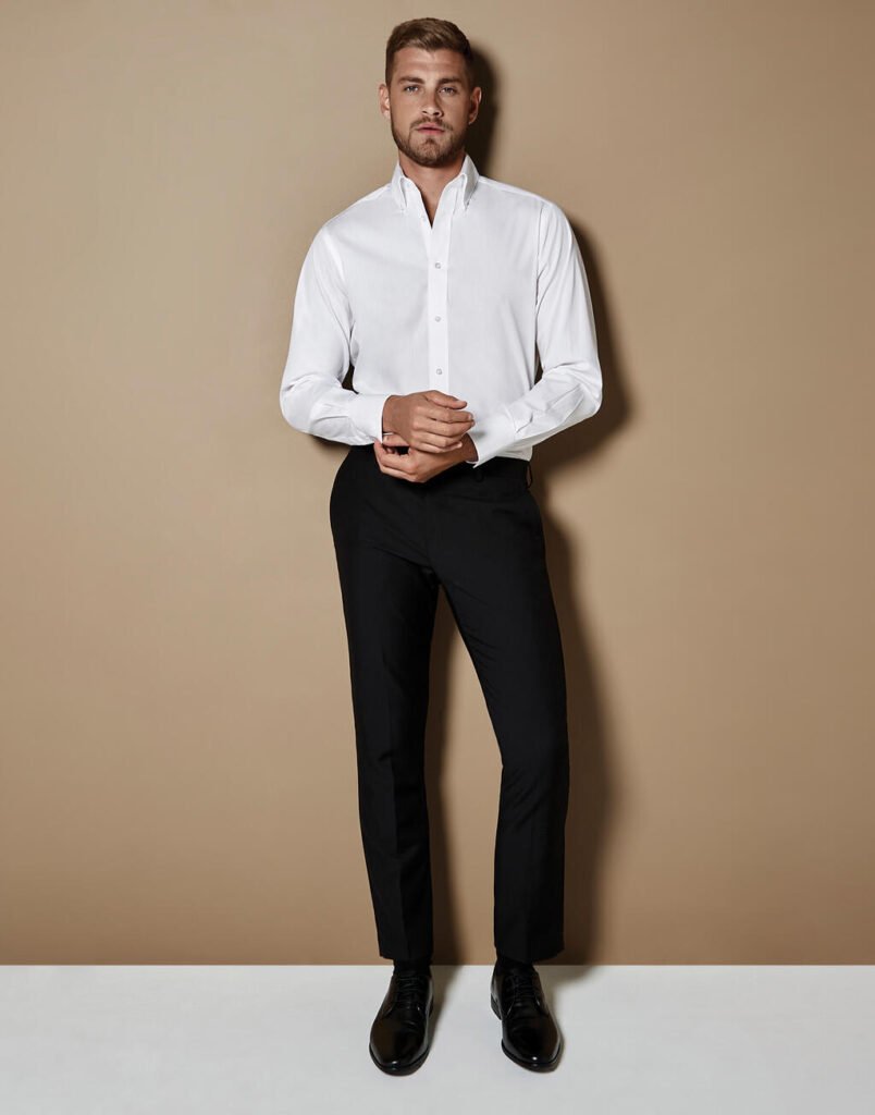 Chemise Kustom Kit Tailored Fit City blanc