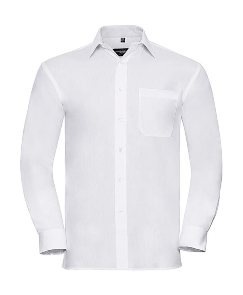 Chemise Russell Collection Cotton Poplin LS noir