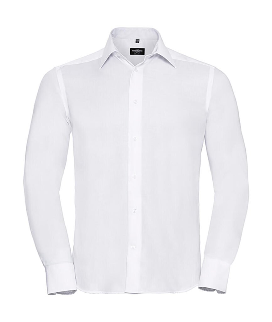 Chemise Russell Collection Tailored Ultimate Non-iron LS blanc