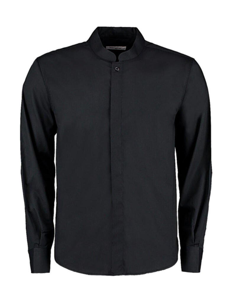 Haut de travail Bargear Tailored Fit Mandarin Collar noir