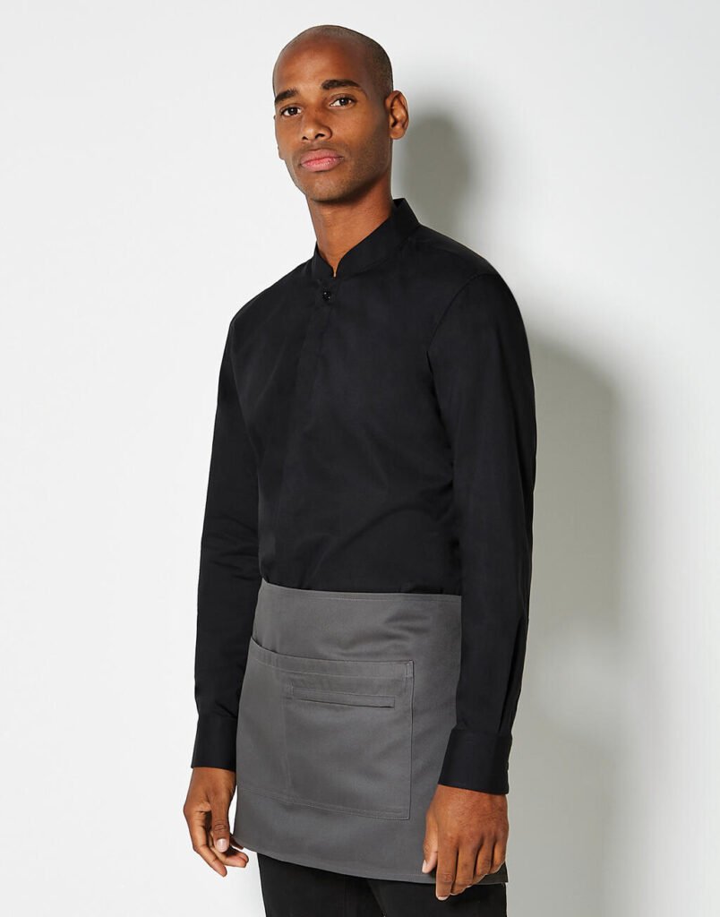 Haut de travail Bargear Tailored Fit Mandarin Collar noir