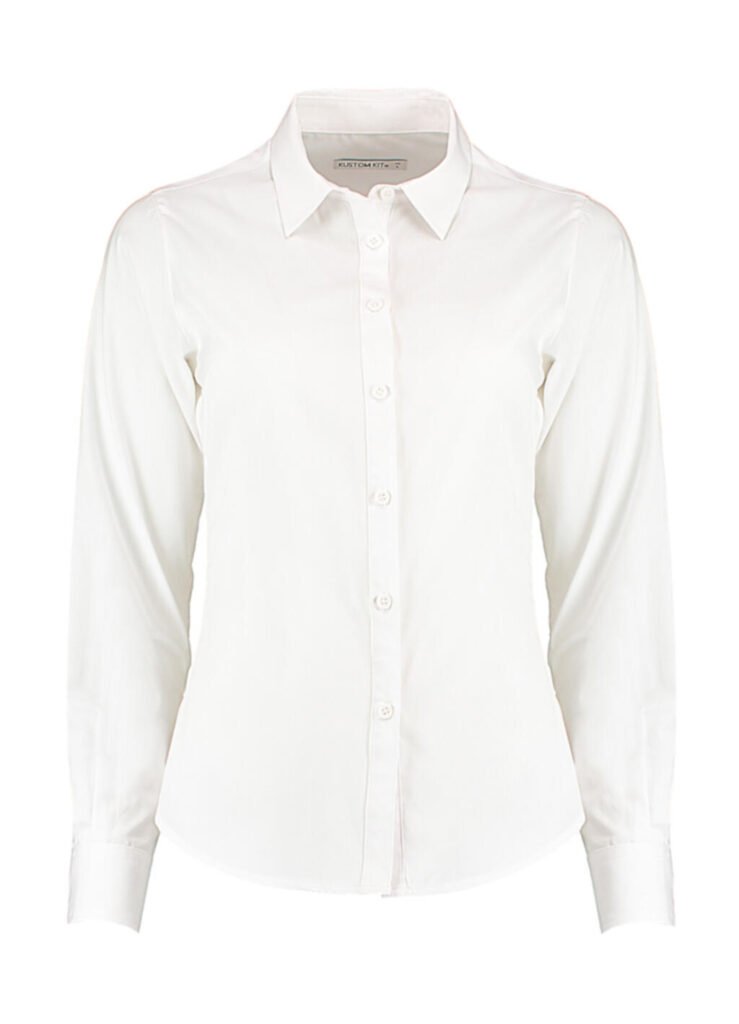 Chemise Kustom Kit Tailored Fit Poplin blanc