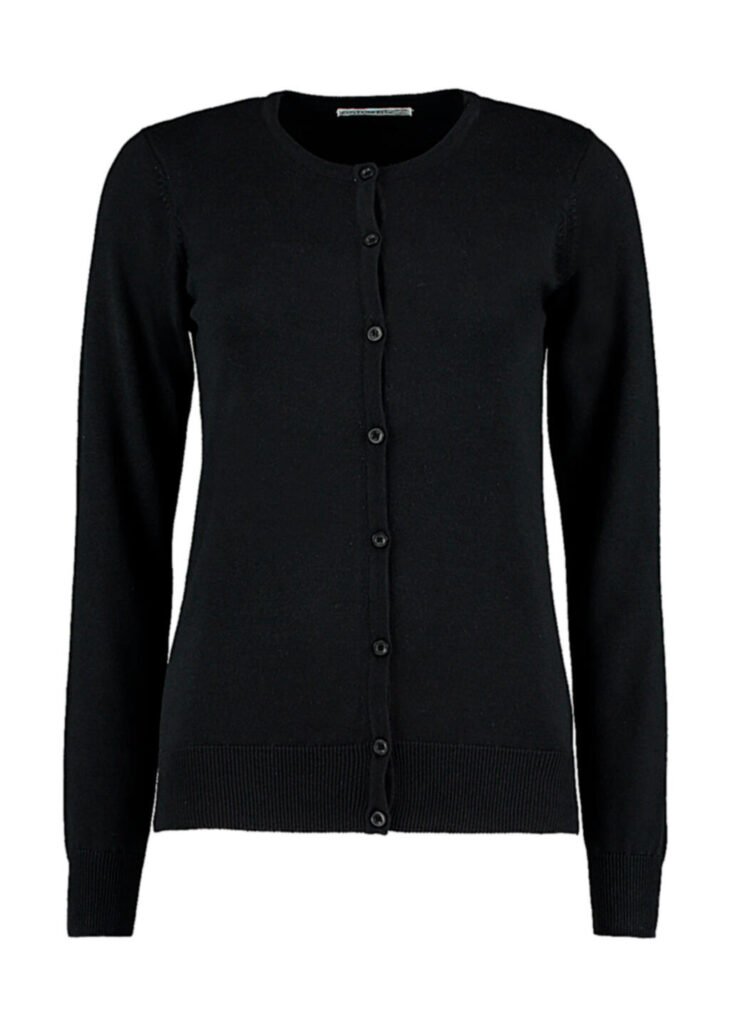 Pull Kustom Kit Classic Fit Arundel Crew Neck Cardigan noir