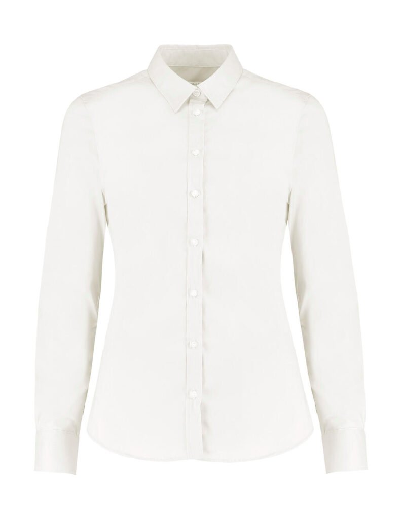 Chemise Kustom Kit Tailored Fit Stretch Oxford LS bleu clair