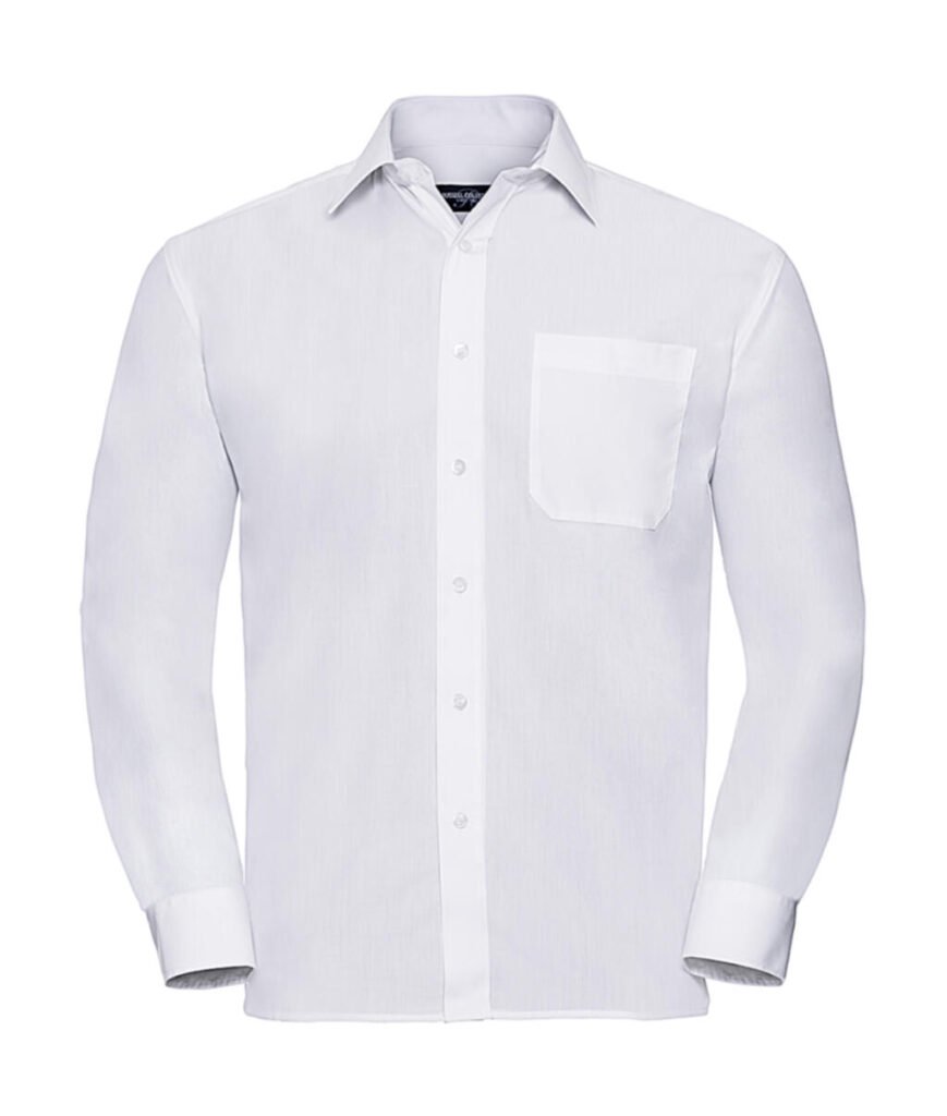 Chemise Russell Collection Poplin LS blanc