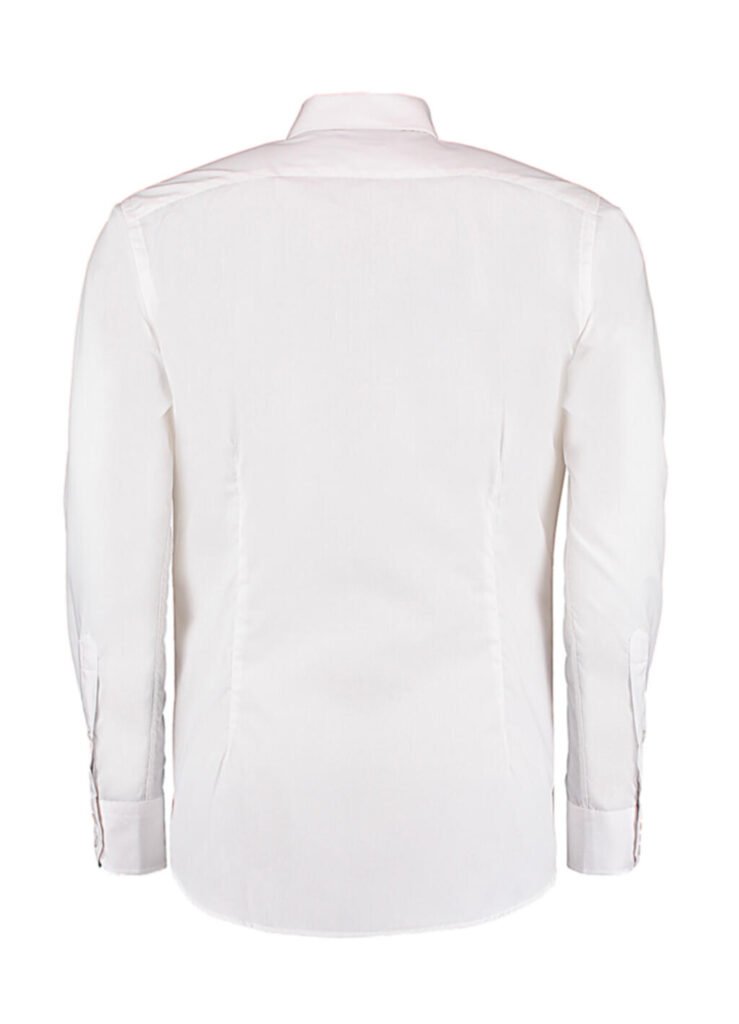 Chemise Kustom Kit Slim Fit Business LS blanc