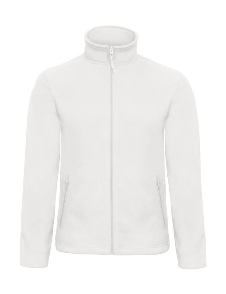 Polaire B&C Outerwear ID.501 Micro Fleece Full Zip blanc