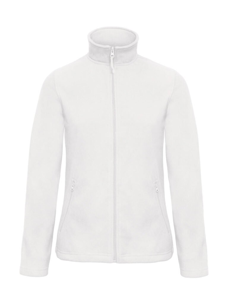 Polaire B&C Outerwear ID.501 Micro Fleece Full Zip blanc