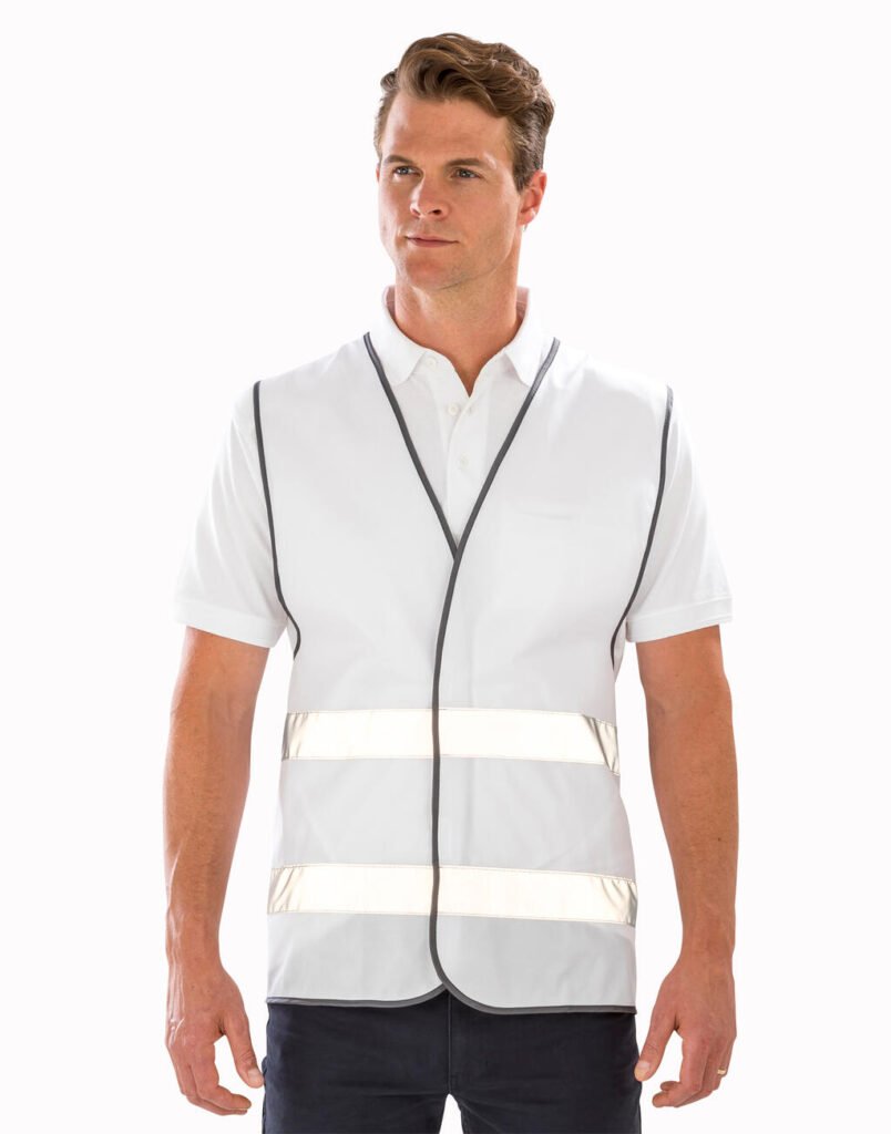 Vêtement haute visibilité Result Safe-Guard Core Enhanced Visibility Vest blanc