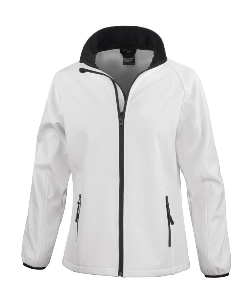 Veste Result Core Ladies' Printable Softshell blanc / noir