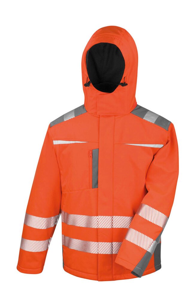 Veste Result Safe-Guard Dynamic SoftShell Coat orange fluo