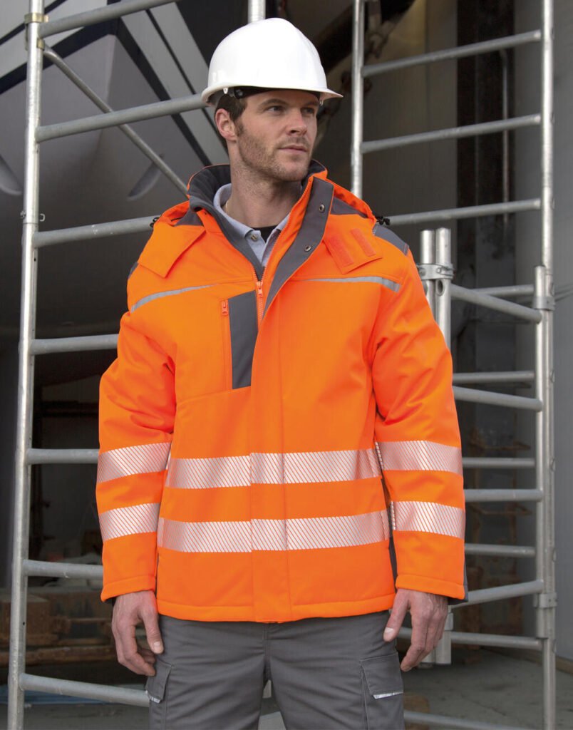 Veste Result Safe-Guard Dynamic SoftShell Coat orange fluo