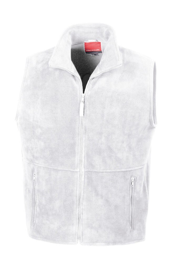 Polaire Result Fleece Bodywarmer blanc