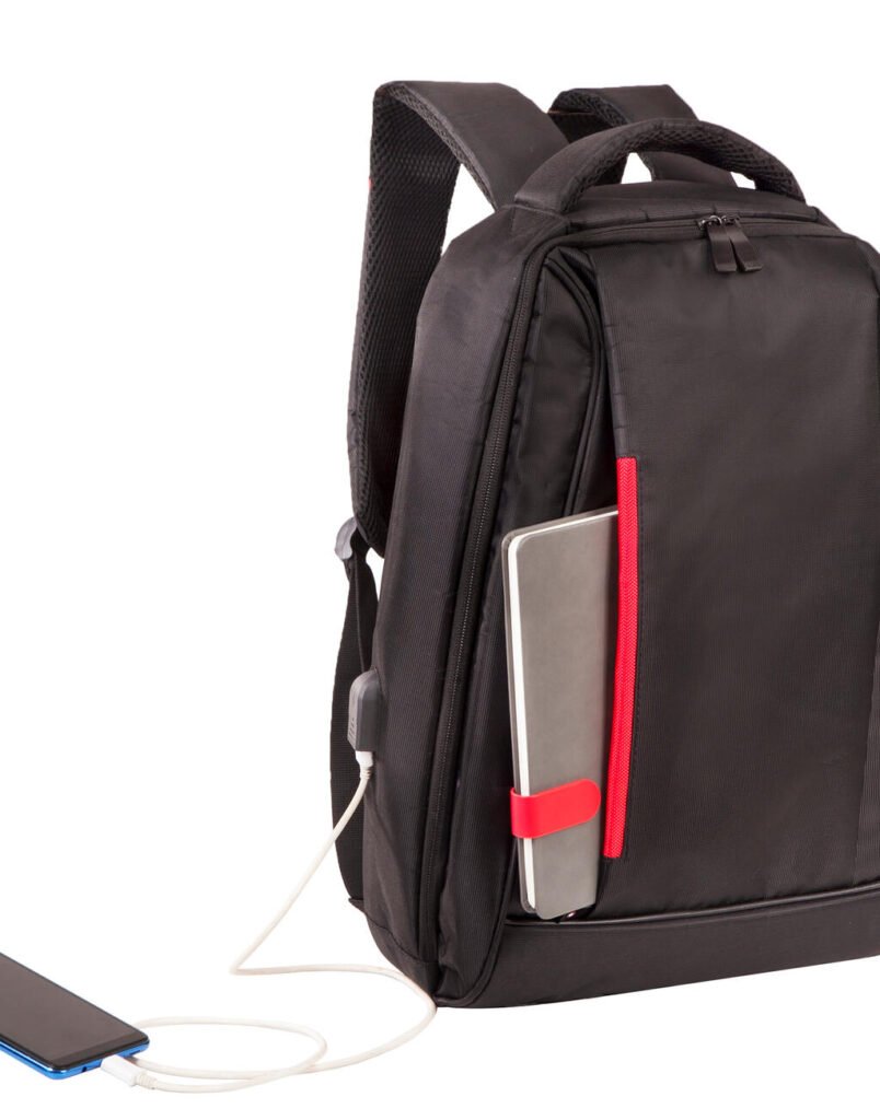 Sac Shugon Kiel Urban Laptop Backpack noir / rouge