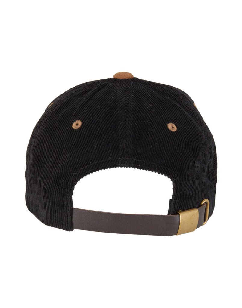 Casquette Flexfit Corduroy Classic Suede noir / caramel