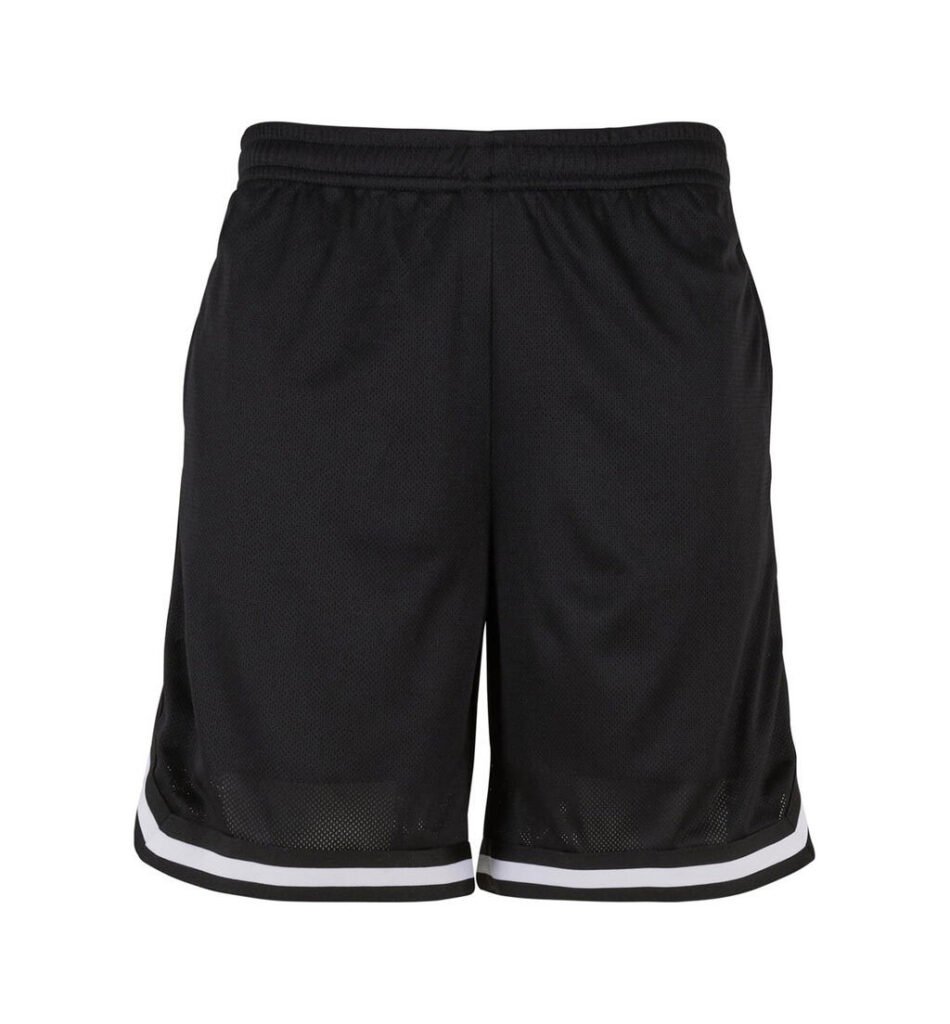 Pantalon Build Your Brand Two-tone Mesh Shorts noir / noir / blanc
