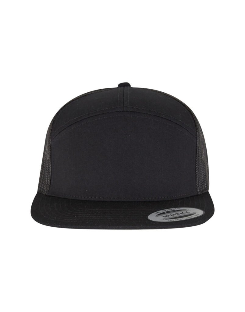 Flexfit 7 Panel Classic Trucker noir / noir