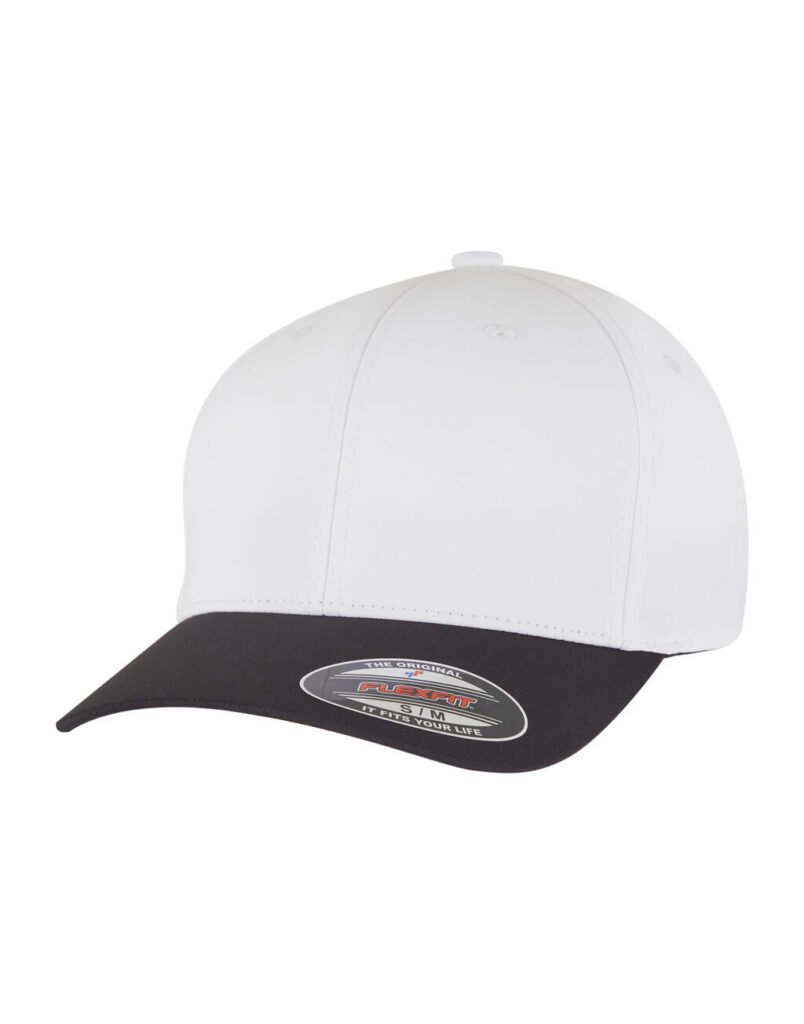 Casquette Flexfit Tech Water Repellent noir / blanc